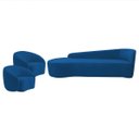 Ver imagem 2 de Kit Divã Recamier Orgânico França 220cm Lado Esquerdo e 2 Poltronas Amore Linho