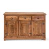 Buffet Arca Rústico Decorativo em Madeira Maciça 3 Portas e 3 Gavetas - Natural - 1