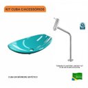Ver imagem 3 de Kit Cuba L45 com Torneira Link 1062 Metal 1/4 Volta Compace