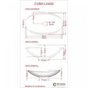 Ver imagem 5 de Kit Cuba L45 com Torneira Link 1062 Metal 1/4 Volta Compace