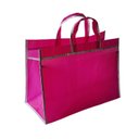 Ver imagem 2 de Sacola de Feira - Supermercado - Sacolas Retornáveis - Nylon - Grande - Panami - Rosa