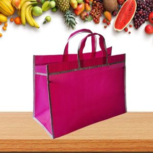 Sacola de Feira - Supermercado - Sacolas Retornáveis - Nylon - Grande - Panami - Rosa