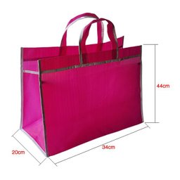 Sacola de Feira - Supermercado - Sacolas Retornáveis - Nylon - Grande - Panami - Rosa - 3