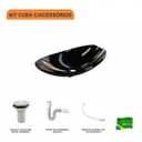 Ver imagem 3 de Kit Cuba L45 com Válvula 1'' + Sifão Pvc e Flexível Compace