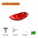 Ver imagem 3 de Kit Cuba L45 com Válvula 1'' + Sifão Pvc e Flexível Compace