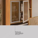 Ver imagem 4 de Paneleiro Duplo Forno 4 Portas com Vidro Reflecta Plena Amarelo/Cinamon/Nude Prime