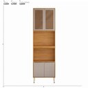 Ver imagem 2 de Paneleiro Duplo Forno 4 Portas com Vidro Reflecta Plena Amarelo/Cinamon/Nude Prime