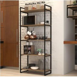 Estante Industrial Premium De Metal Madeira Organizador Home Office AJL STORE - 2