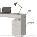 Ver imagem 2 de Escrivaninha Melissa com 1 Porta e 1 Gaveta - Branco