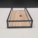 Ver imagem 3 de Bandeja Decorativa de Vidro Bege 3x10x20cm Servir Mesa Organizar Café Aparador