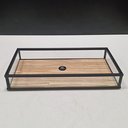 Ver imagem 4 de Bandeja Decorativa de Vidro Bege 3x10x20cm Servir Mesa Organizar Café Aparador
