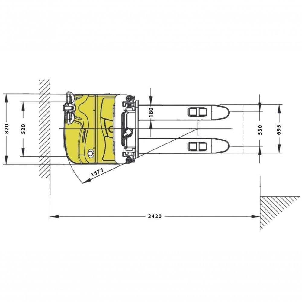 Empilhadeira Elétrica Mee 1.5 Ton X 5000 V2 Menegotti - 4