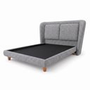 Ver mais imagens de Cama Japonesa com Cabeceira Queen Blind Haru Linho Cinza - Sallar Home