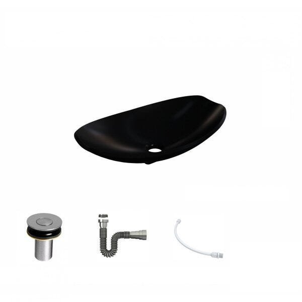 Kit Cuba L45 com Válvula Click 1"B + Sifão Cromado e Flexível Compace - 2