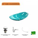 Ver imagem 3 de Kit Cuba L45 com Válvula Click 1"g + Sifão Pvc e Flexível Compace