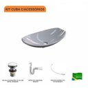 Ver imagem 3 de Kit Cuba L45 com Válvula Click 1"g + Sifão Pvc e Flexível Compace