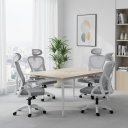 Ver imagem 1 de Kit 4 Cadeiras Escritório Presidente Home Office Mesh Columbus Rivatti