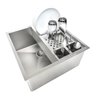 Combo Cuba 40x40 Inox Canal Calha Escorredor Pia Technox - 2