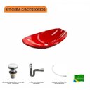 Ver imagem 3 de Kit Cuba L45 com Válvula Click 1"g + Sifão Cromado e Flexível Compace