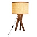 Ver imagem 2 de Abajur De Mesa Paris Para Quarto Retro Cúpula Indiana Luxo - Palha/Dourado