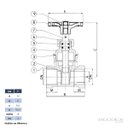 Ver imagem 2 de Registro Gaveta 1 Padrão Saneamento Nbr 14580 Latão Forjado Niquelado Industrial Ivm Italy