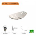 Ver imagem 3 de Kit Cuba L45 com Válvula Click 1 1/2'' + Sifão Pvc e Flexível Compace
