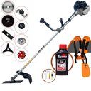Ver imagem 1 de Roçadeira Anmax Cg430b À Gasolina 43cc 1,7hp + 6 Facas + Escova + Óleo Toyama 2 Tempos