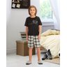 Pijama Masculino Microfibra Xadrez Infanto Juvenil Dk - 1