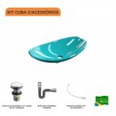 Ver imagem 3 de Kit Cuba L45 com Válvula Click 1 1/2'' + Sifão Cromado e Flexível Compace