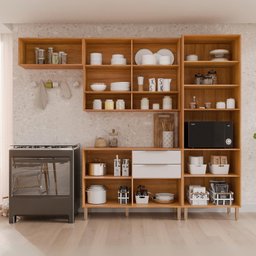 Cozinha Modulada 4 Peças com Torre Quente para Forno ou Microondas - 5