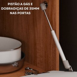 Cozinha Modulada 4 Peças com Torre Quente para Forno ou Microondas - 8