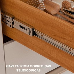 Cozinha Modulada 4 Peças com Torre Quente para Forno ou Microondas - 7