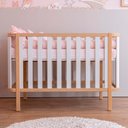 Ver imagem 7 de Berço de Madeira 2 em 1 Linha Softy Móveis Quater 92x136x77 cm (a X L X P) - Cor Branco com Carvalho