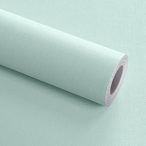 Kit 10 Metros de Papel de Parede Lavavel Textura Linho Verde Água