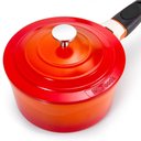 Ver imagem 2 de Conjunto de 5 Panelas de Cerâmica Laranja Indução Le Cook