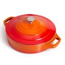 Ver imagem 4 de Conjunto de 5 Panelas de Cerâmica Laranja Indução Le Cook