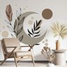 Adesivo de Parede Folhas e Lua Contemporâneo -Extra Grande 85x92cm - 1