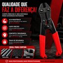 Ver imagem 4 de Alicate Corta Vergalhao Tesoura 8 Polegadas Corte Ferro Profissional Cortador Aco Cadeado Corrente C