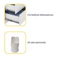 Ver imagem 4 de Mesa de Cabeceira 3 Gavetas 45cm Veronna:neve