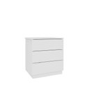 Ver imagem 2 de Mesa de Cabeceira 3 Gavetas 45cm Veronna:neve