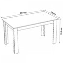 Ver imagem 4 de Mesa de Jantar 4 Lugares Ariana Mel/veludo Cinza 26293 - Viero Móveis