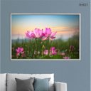 Ver imagem 2 de Quadro Decorativo - Flor de Lotus Rosa Ao por do Sol Flnt021 - Tela Canvas - 80x60cm
