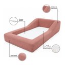 Ver imagem 3 de Cama Infantil Montessoriana a Vácuo Solteiro Colchão Brinde Bouclê Rosa Montanaris Decor