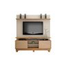 Estante Home Theater para Tv até 60 Polegadas 2 Portas Texas Off White/cinamomo Valdemóveis - 1