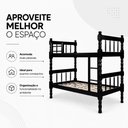 Ver imagem 6 de Beliche Torneada Milão 8 - Tabaco - Jm Móveis