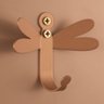 Kit 3 Ganchos Penduradores 8cm Libélula Dourada Carbono Luft Masutti Decorativo de Parede Enfeite - 2