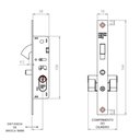 Ver imagem 3 de Fechadura Bico de Papagaio 615/50 para Porta de Correr 19mm Espelho Design Cromado 3f