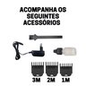 Máquininha Barbear Cabelo Fazer Pézinho Depilar Recarregável - 3
