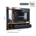Ver imagem 6 de Painel Tv 60 Polegadas Treviso Chumbo Savana Permobili