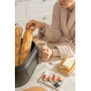 Ver imagem 4 de Porta Pão Black em Metal com Tampa Bambu ou